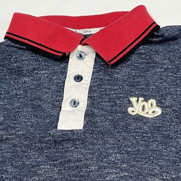 Raging Bull Red White Blue Polo Shirt Yon Andre Rugby Women Size XS - Picture 14 of 15